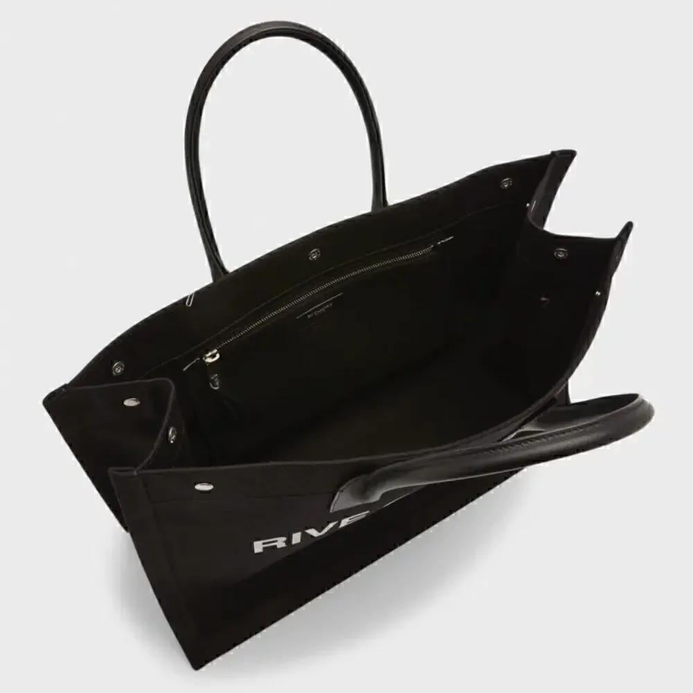 Saint Laurent Rive Gauche black and white tote bag purse brand new never used!